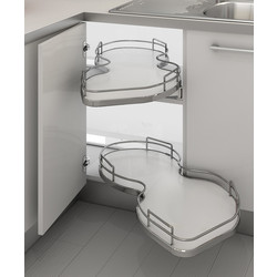 Twin Pull Out Shelving Unit