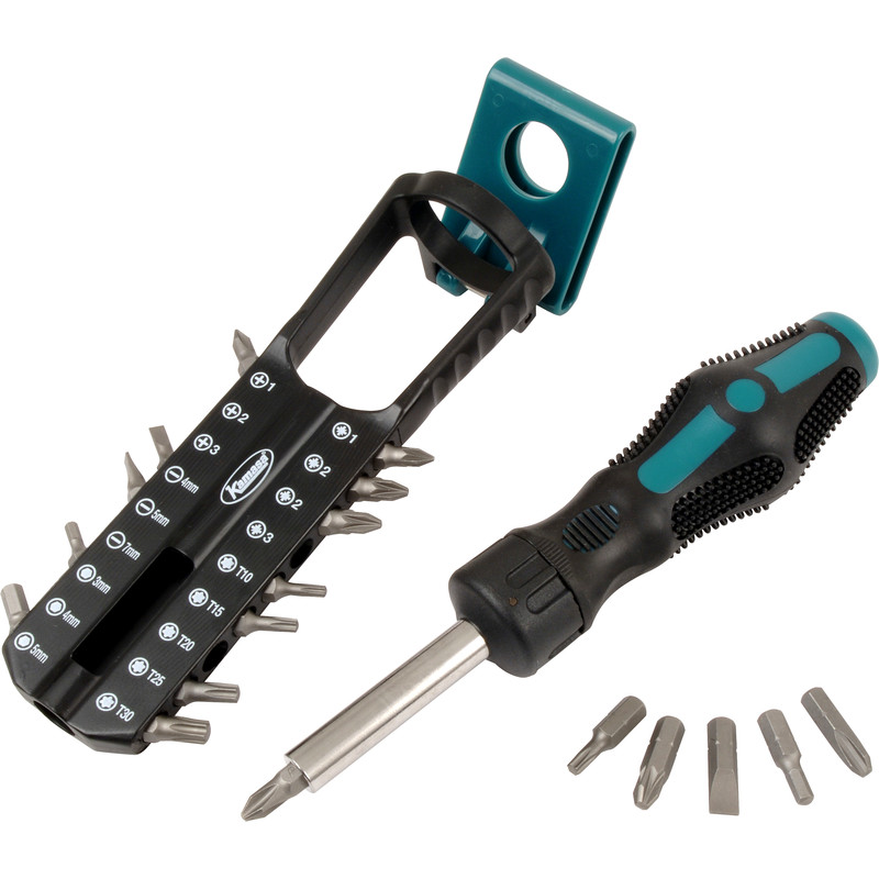 Kamasa Ratchet Screwdriver Set 19 Piece Toolstation