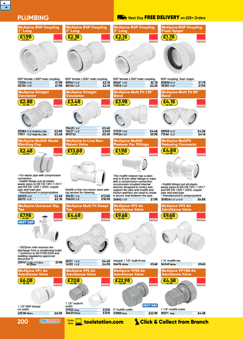 McAlpine VP2 Air Admittance Valve White | Toolstation