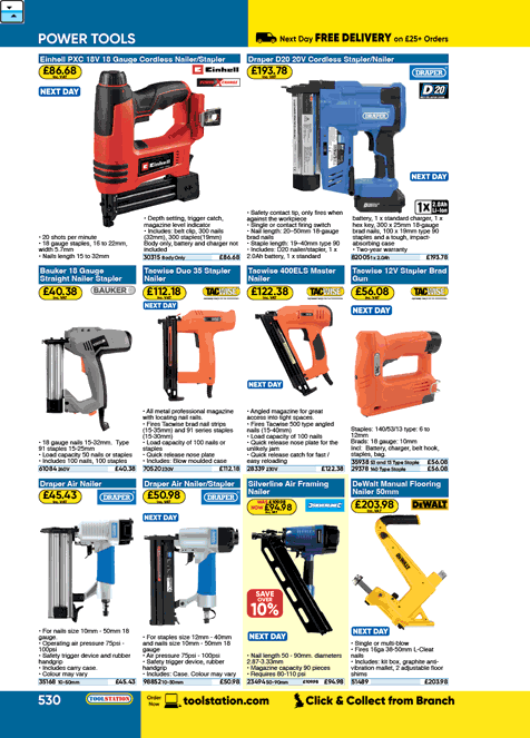Silverline Air Framing Nailer 50-90mm 