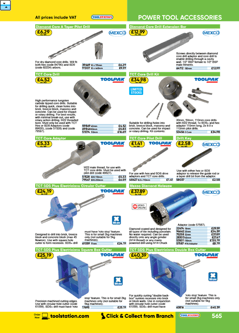 TCT Core Drill 50mm | Toolstation