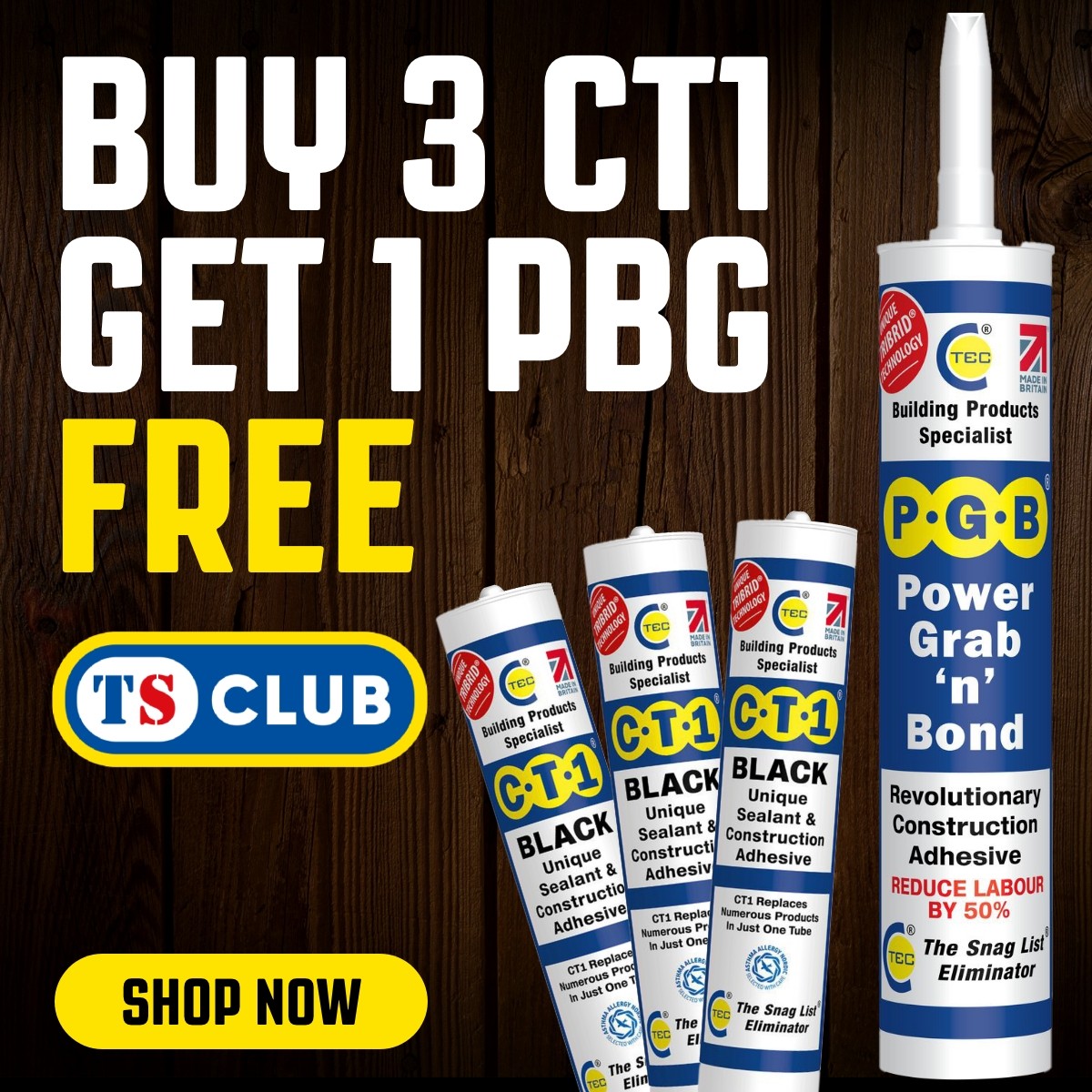 Exclusive CT1 offer with free PGB for Club members