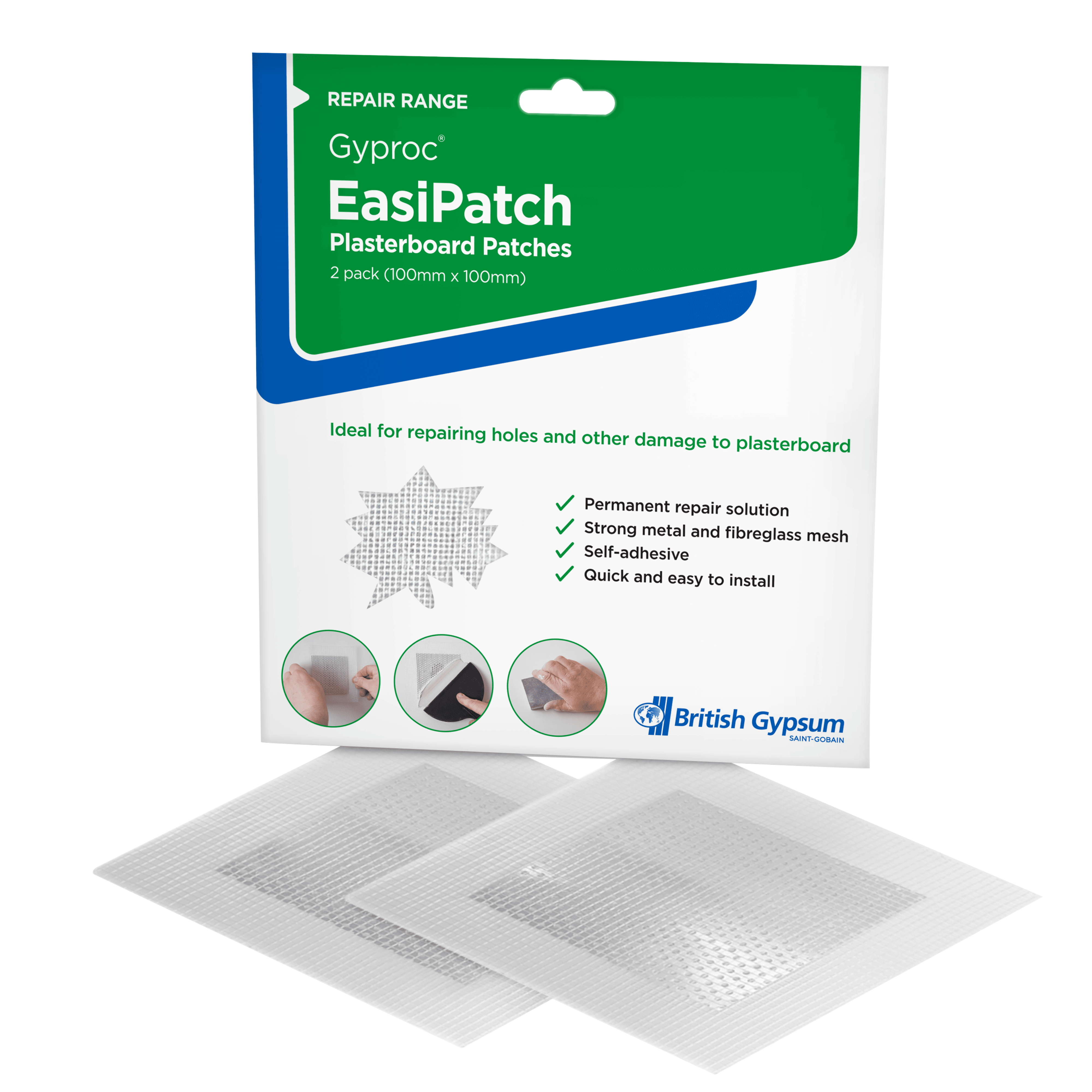 Gyproc EasiPatch Plasterboard Patches