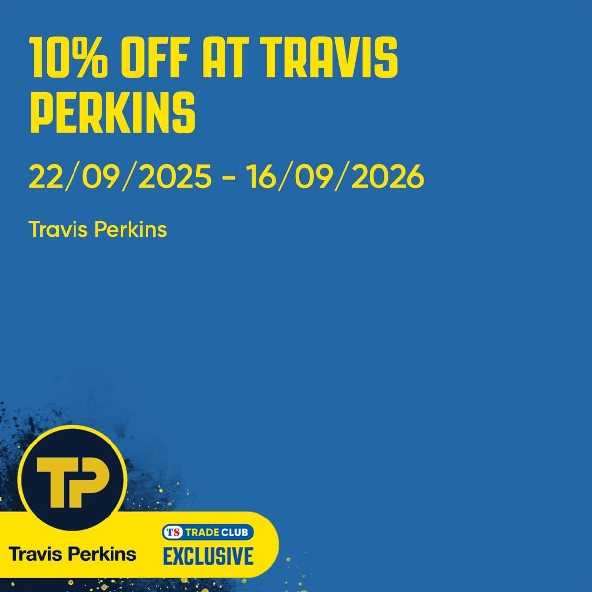 10% off Travis Perkins